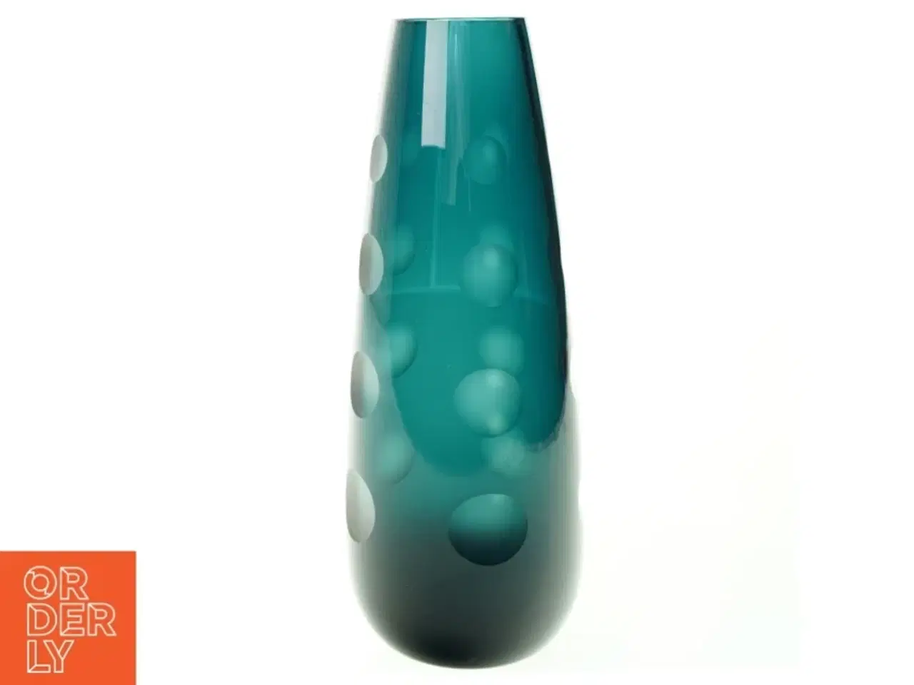 Billede 1 - Facet slebet Glas Vase (str. 25 x 9 cm)