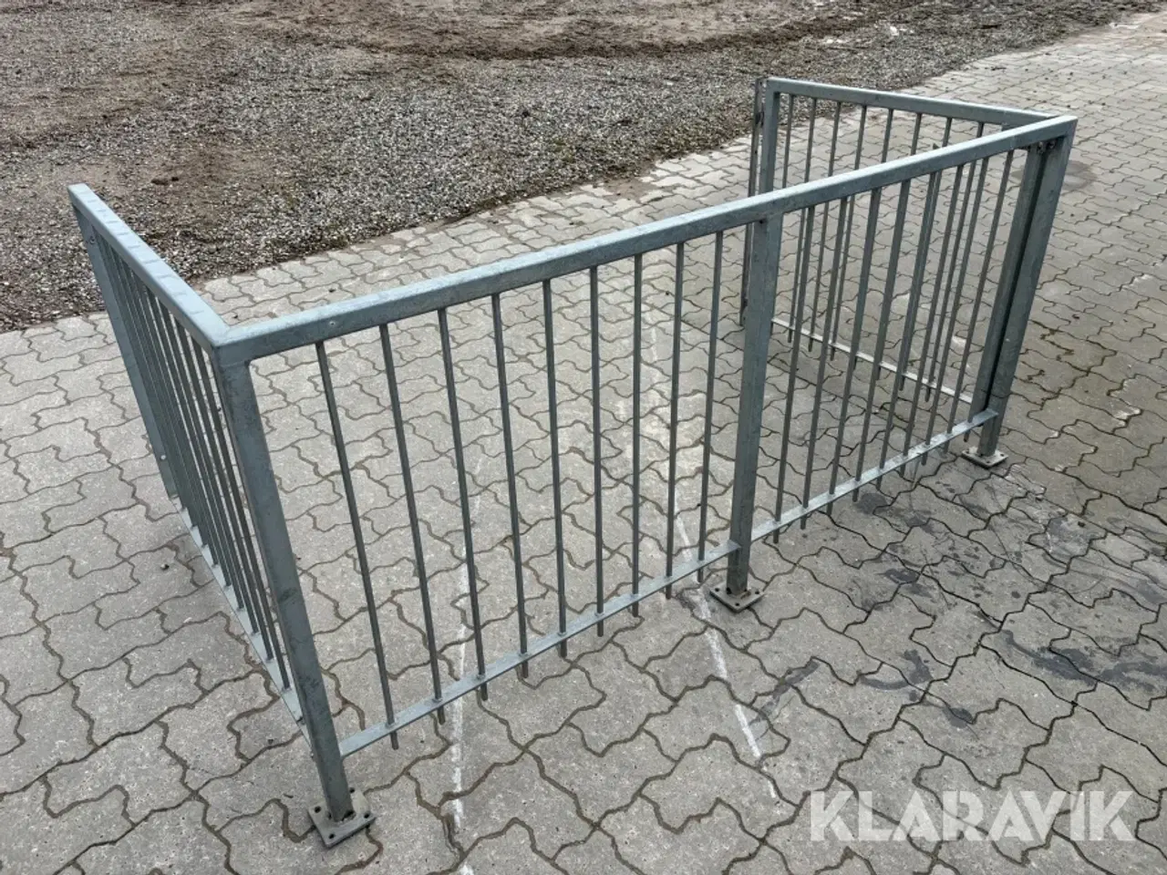 Billede 2 - Gelænder med låge varmegalvaniseret