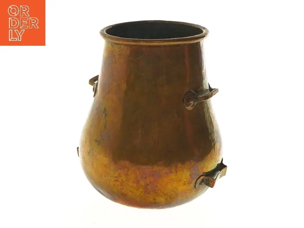 Billede 5 - Antik kobberkrukke (str. Ø 12x20 cm)