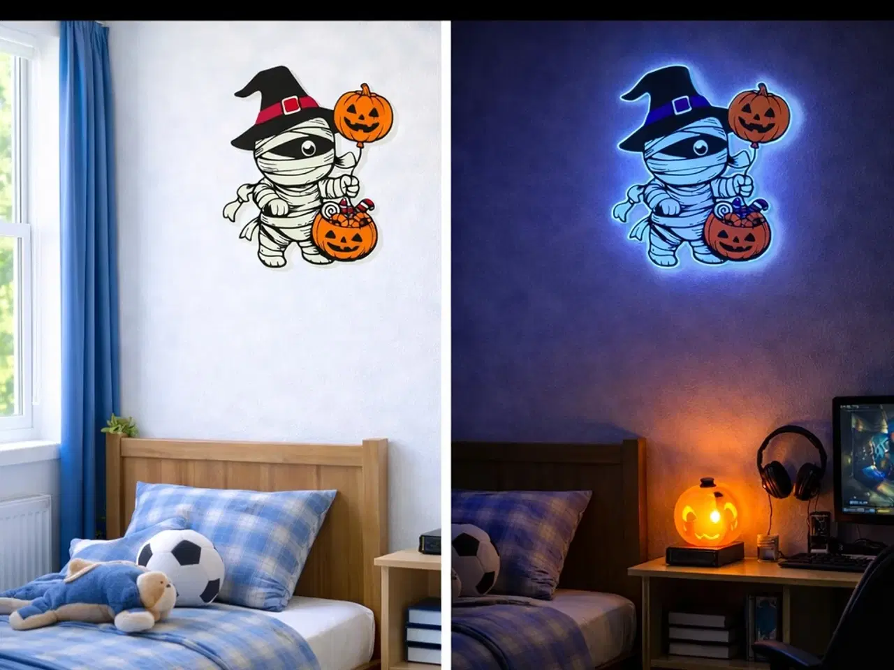 Billede 1 - Skab glæde på børneværelsets vægge (Glow in Dark)