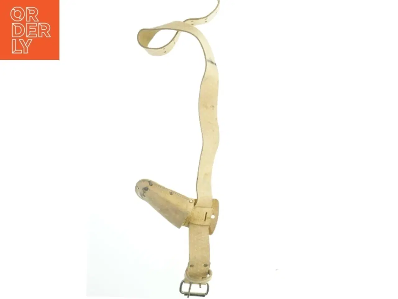 Billede 4 - Vintage læder bælte med knivskede (str. 136 cm)