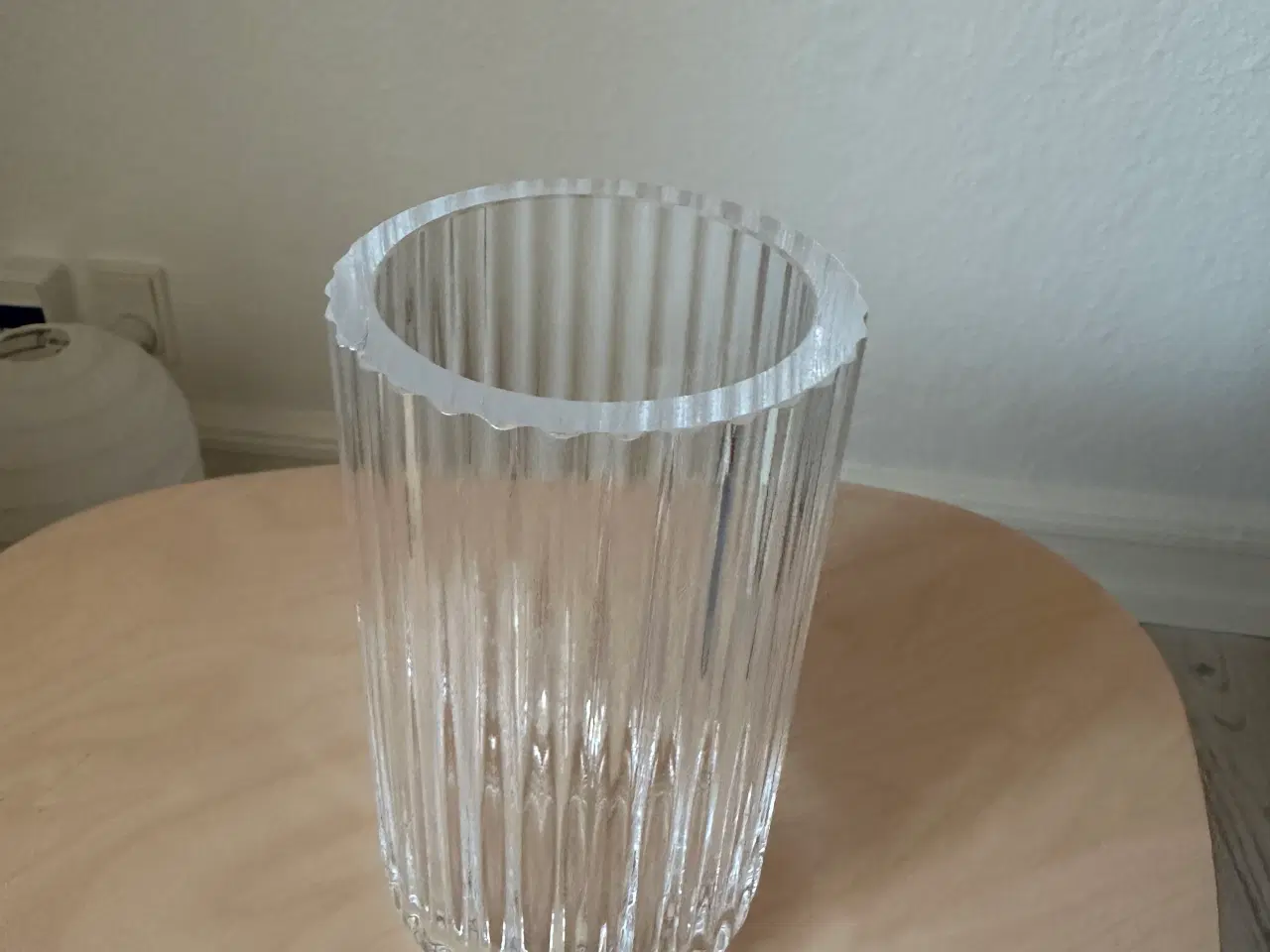 Billede 2 - Lyngby vase i klart glas 