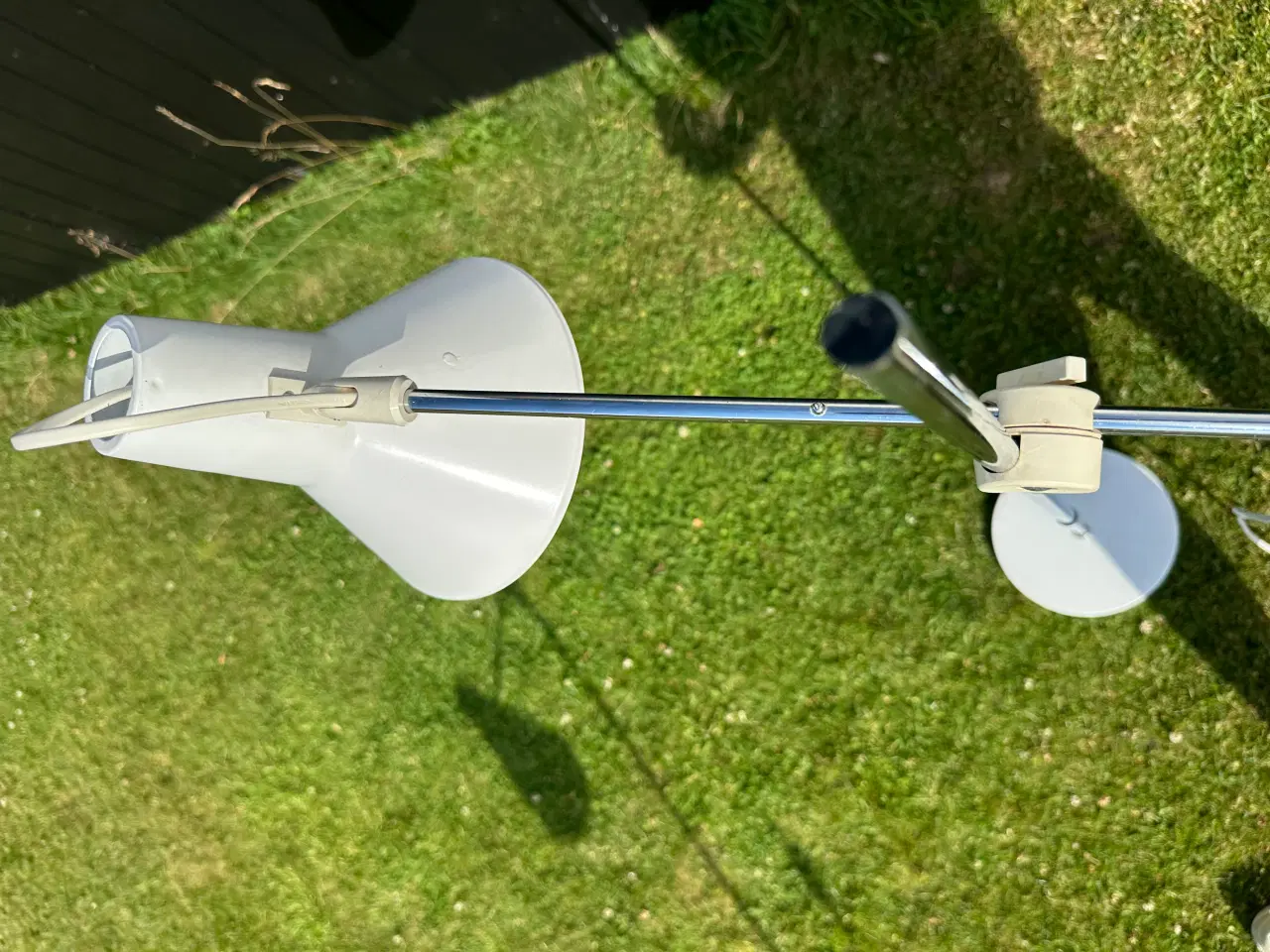 Billede 6 - Retro standerlampe i chrome og hvid