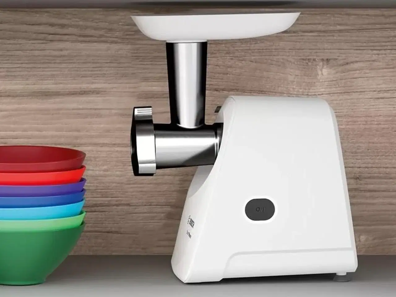 Billede 7 - Kødhakker Bosch MFW2520W – 1.500 W, rustfrit stål/hvid