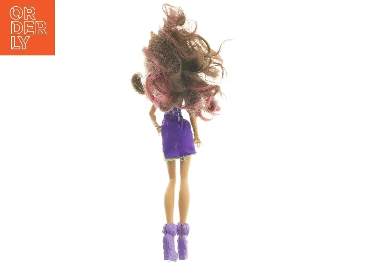 Billede 2 - Mode dukke med lilla tøj og støvler fra Monster High (str. 29 cm)
