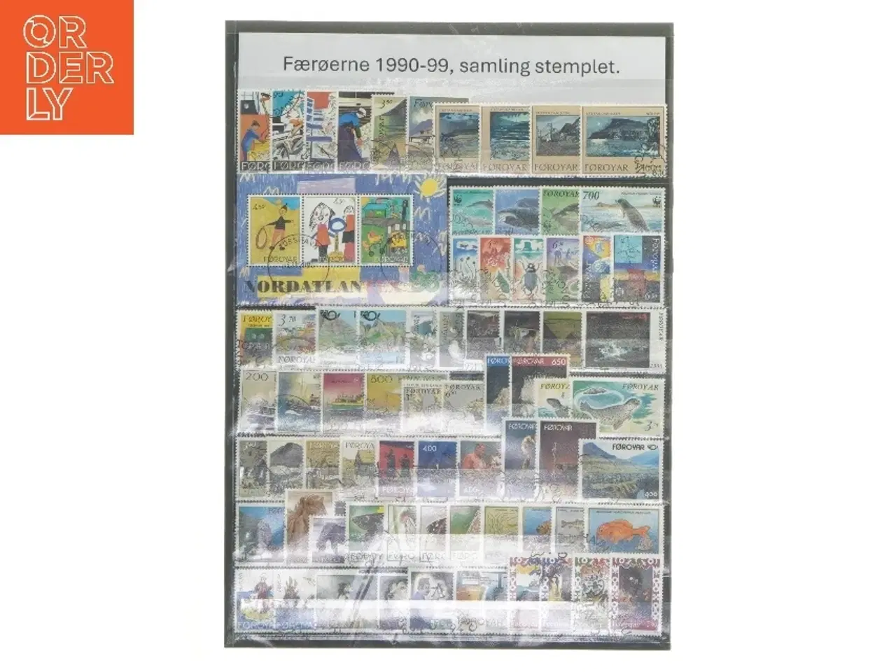Billede 1 - Frimærkesamling fra Færøerne 1990-99 stemplet