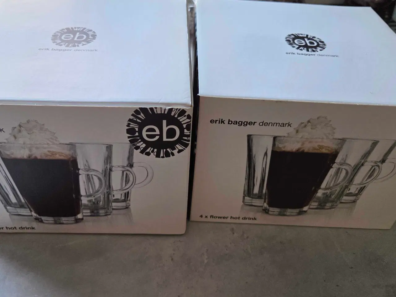 Billede 3 - Erik bagger flower hot drinks glas 