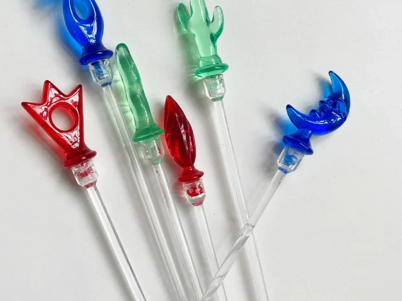 Billede 4 - Drinkspinde, plast, 6 stk samlet