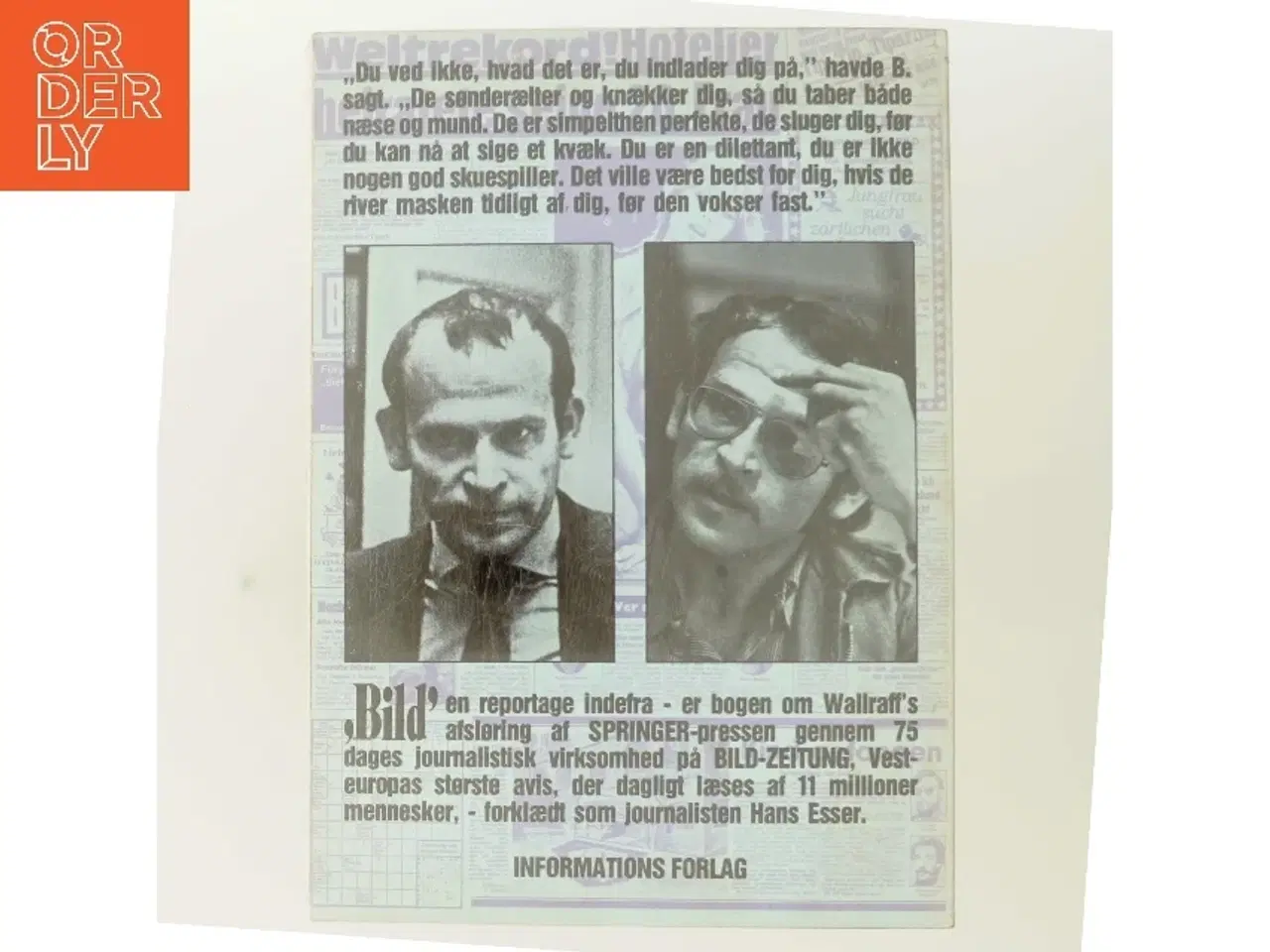 Billede 3 - Afsløringen - manden der var Hans Esser på 'Bild' af Günter Wallraff (Bog)