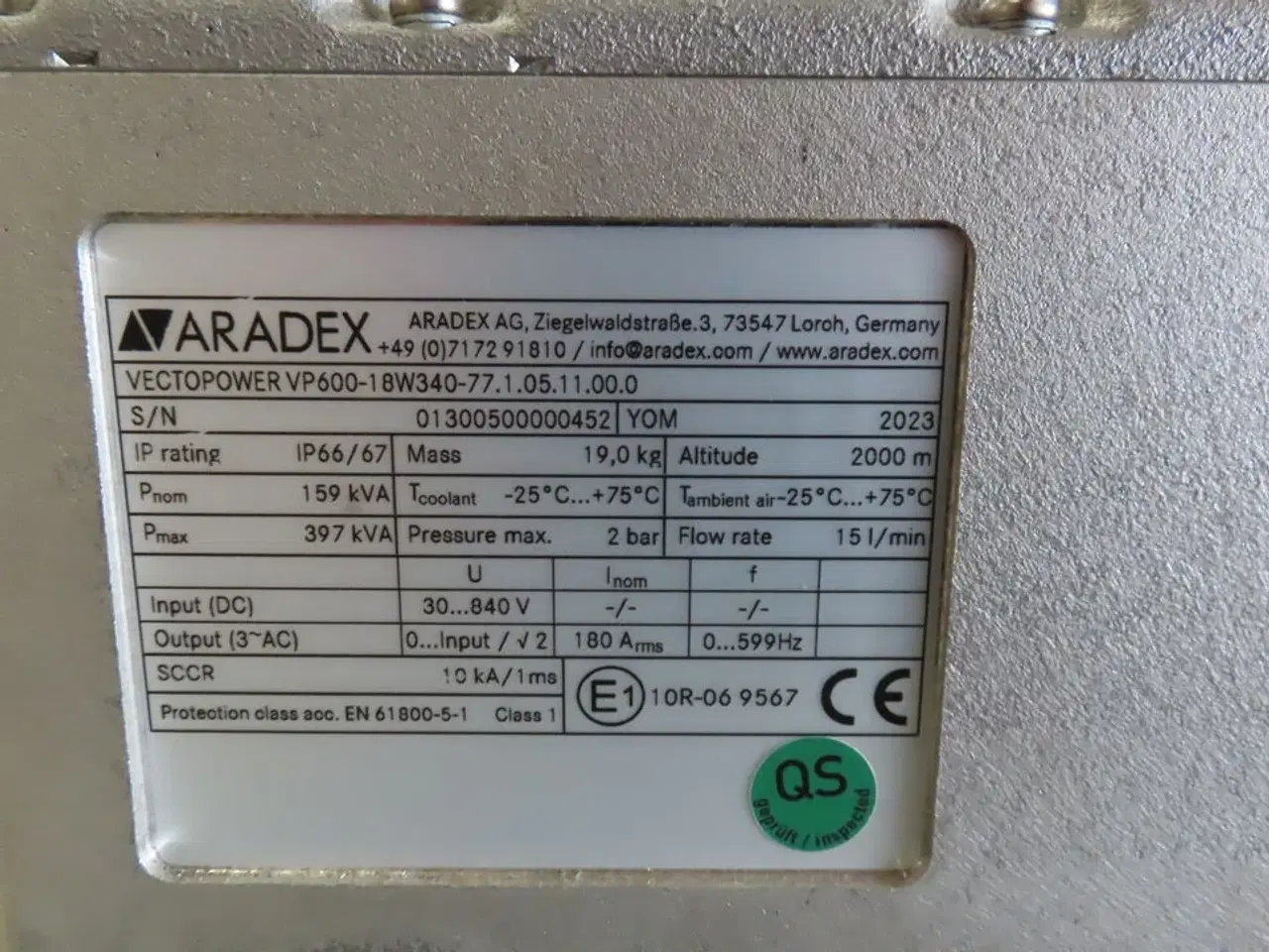 Billede 4 - Inverter ARADEX Vectopower VP600-18W340-77