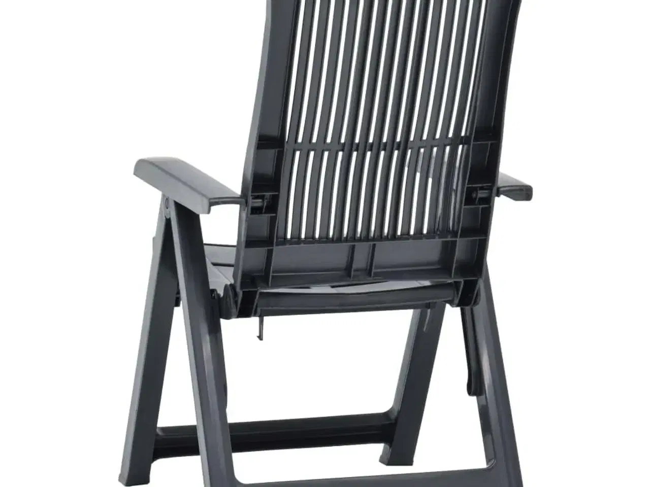 Billede 4 - Havelænestole 2 stk. plastik antracitgrå