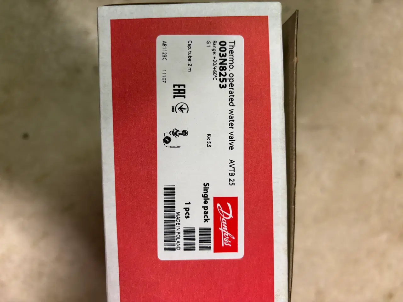 Billede 1 - Danfoss avtb 25 thermoventil