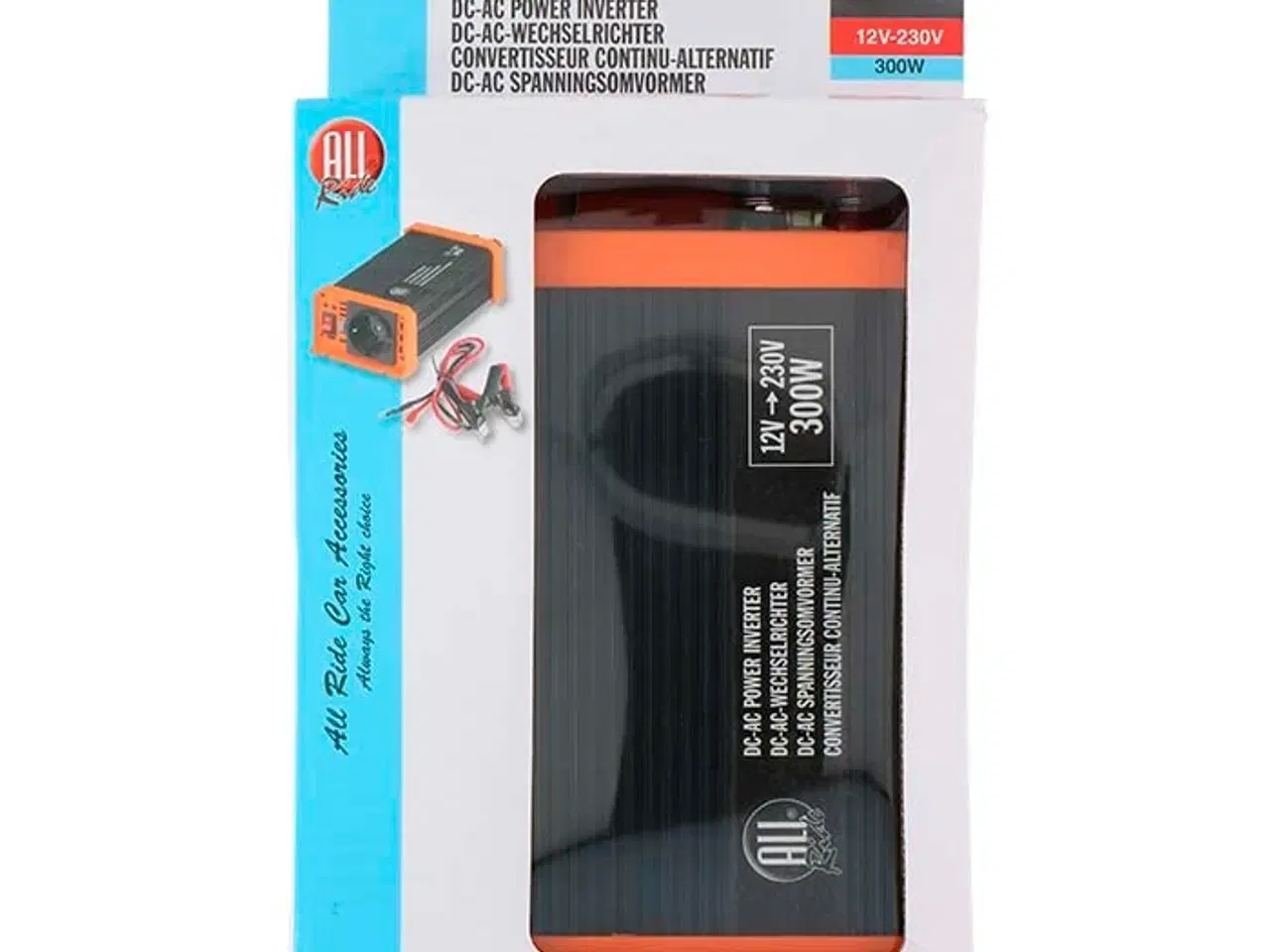 Billede 1 - Allride, Inverter 12V-230V, 300W, USB,