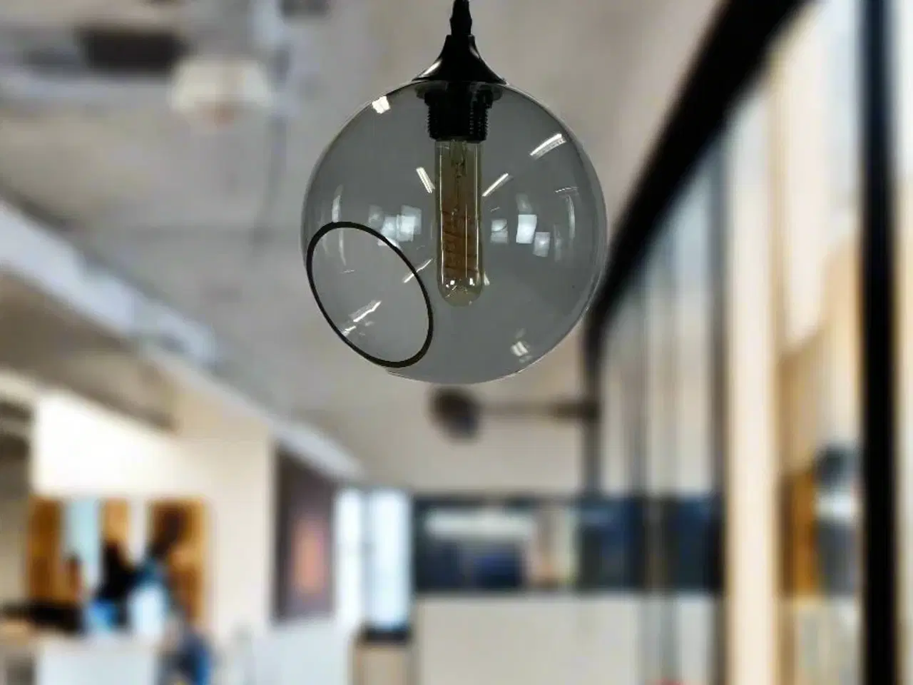 Billede 2 - Ballroom Pendel i Røget Glas