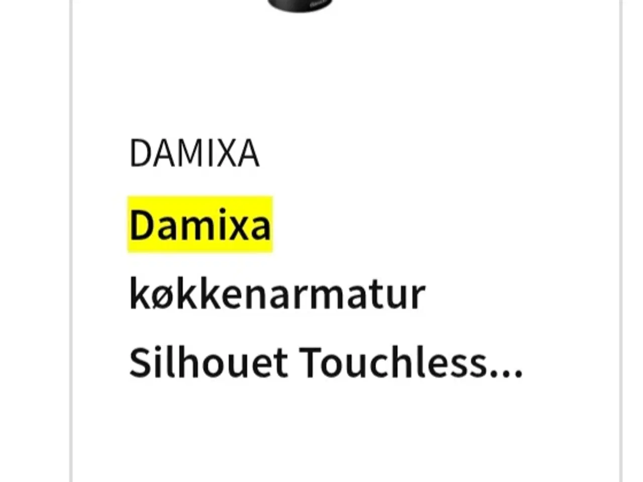 Billede 5 - Vandhane Damixa køkkenarmatur 