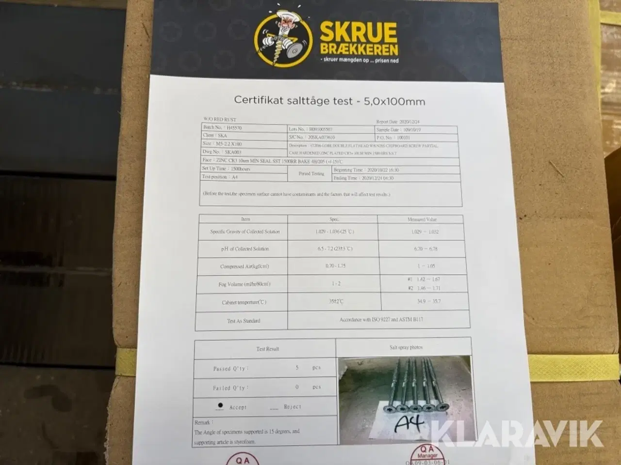 Billede 6 - Skruer Skrue Brækkeren Udendørs spånskrue 27 kasser 997 styk pr kasse