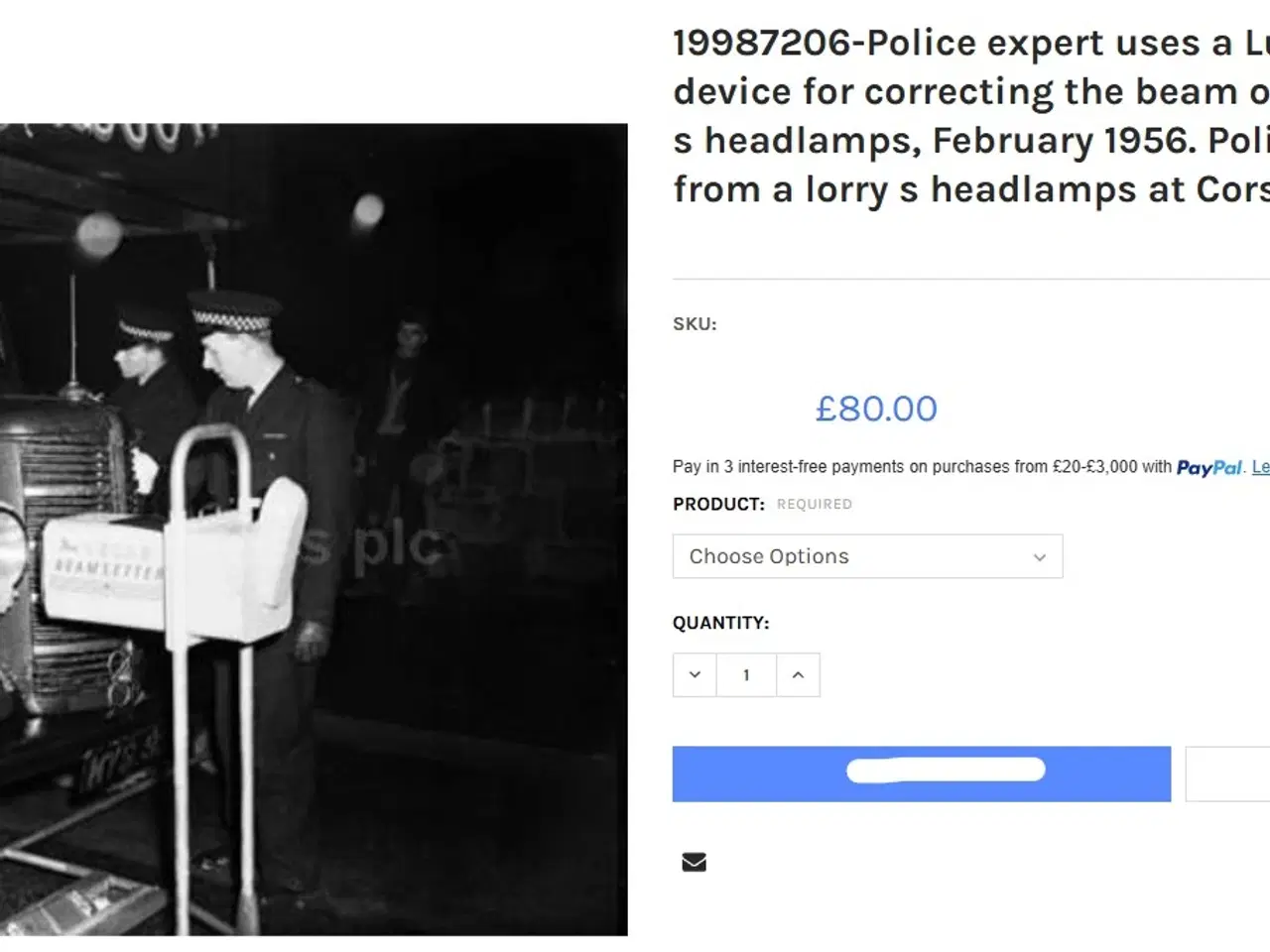 Billede 3 - Klassisk Patineret Lygte Tester LUCAS BEAMSETTER