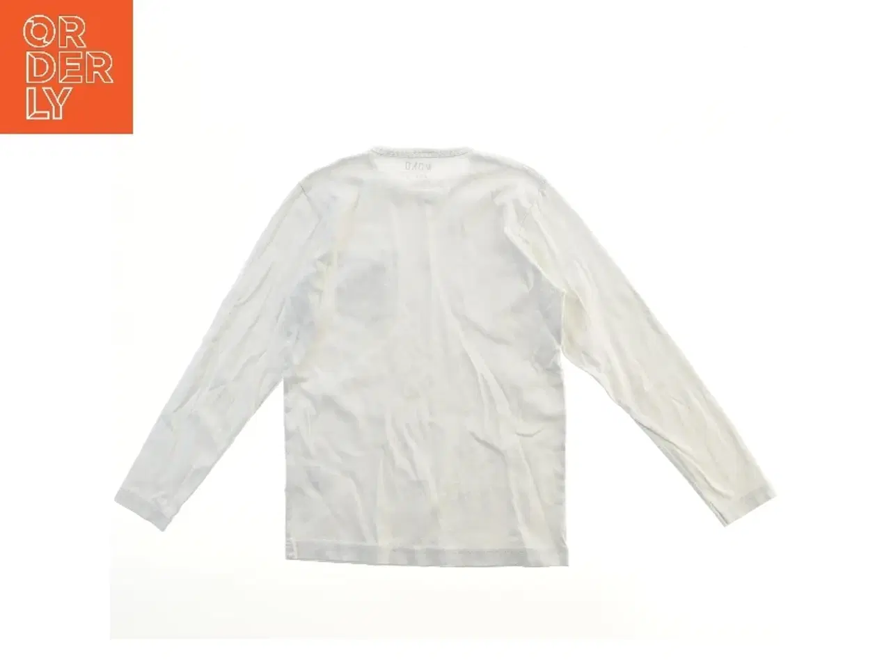 Billede 2 - Langærmet hvid bluse med brystlomme fra Mono (str. 152)
