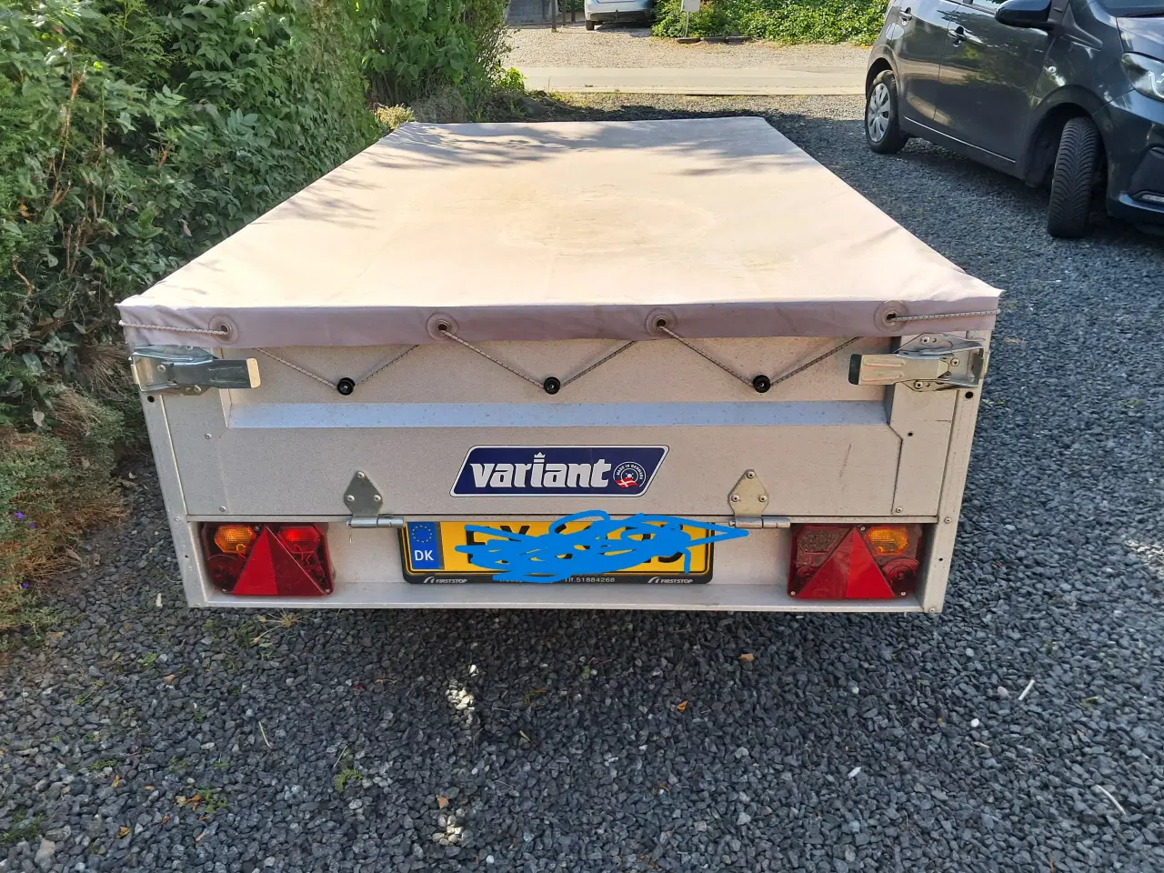 Billede 2 - Hobby trailer med næsehjul og presenning