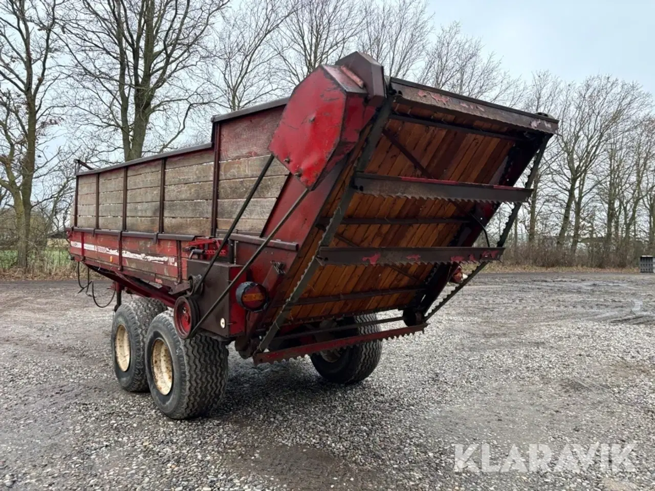 Billede 7 - Aflæsservogn JF AV6000 med hydraulisk bundkæde,