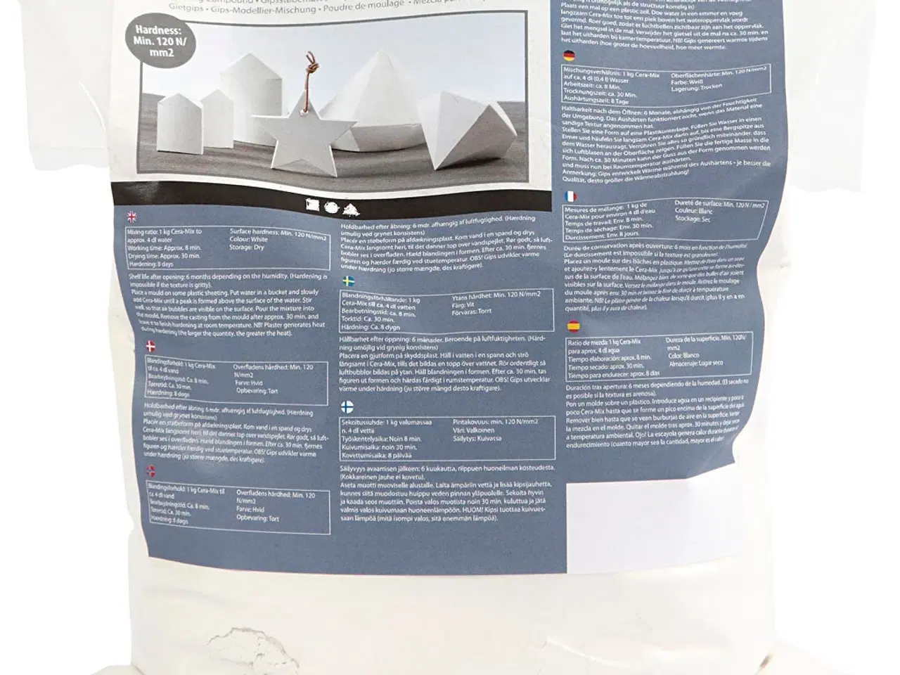 Billede 1 - Cera-Mix Super Støbemasse, hvid, 5 kg/ 1 pk.