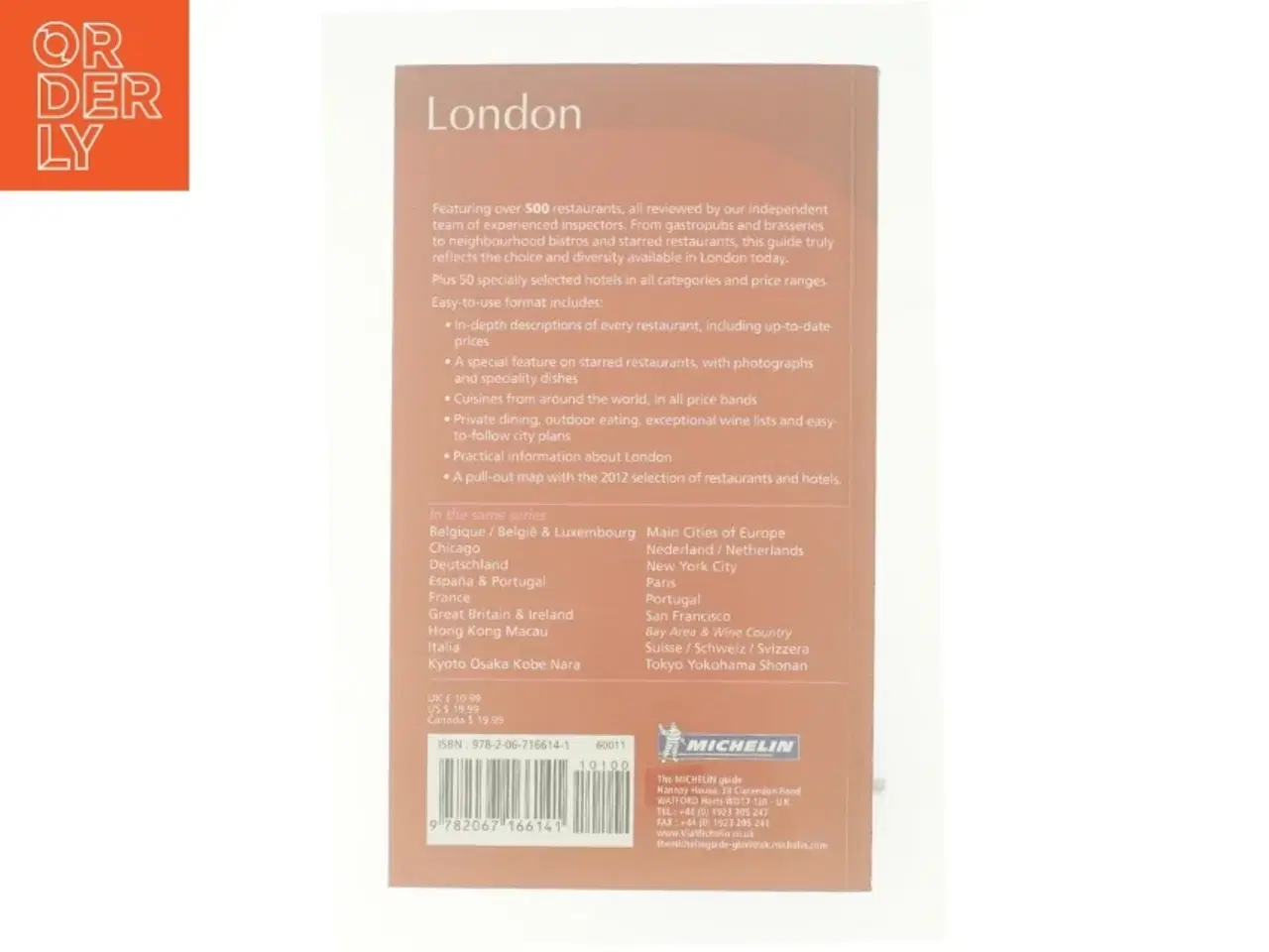 Billede 3 - Michelin Guide London 2012 by Michelin Michelin af Michelin (Bog)