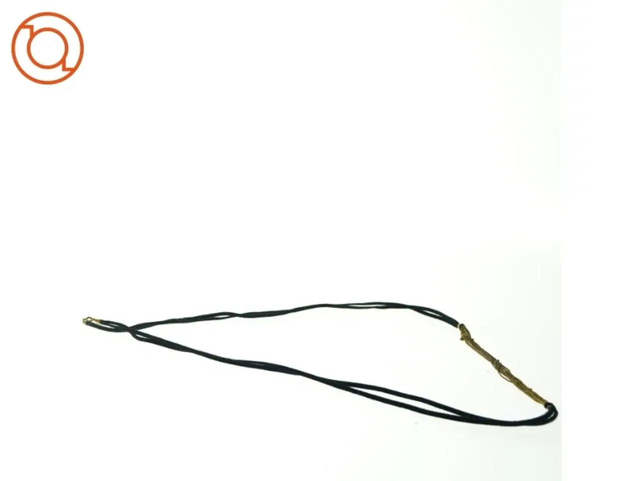 Billede 3 - Hals kæde i ruskind og guldkæder (str. 56 cm)