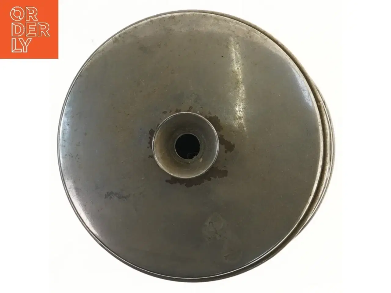 Billede 2 - Metaldåse med låg og fod 25 cm (str. 25 cm)
