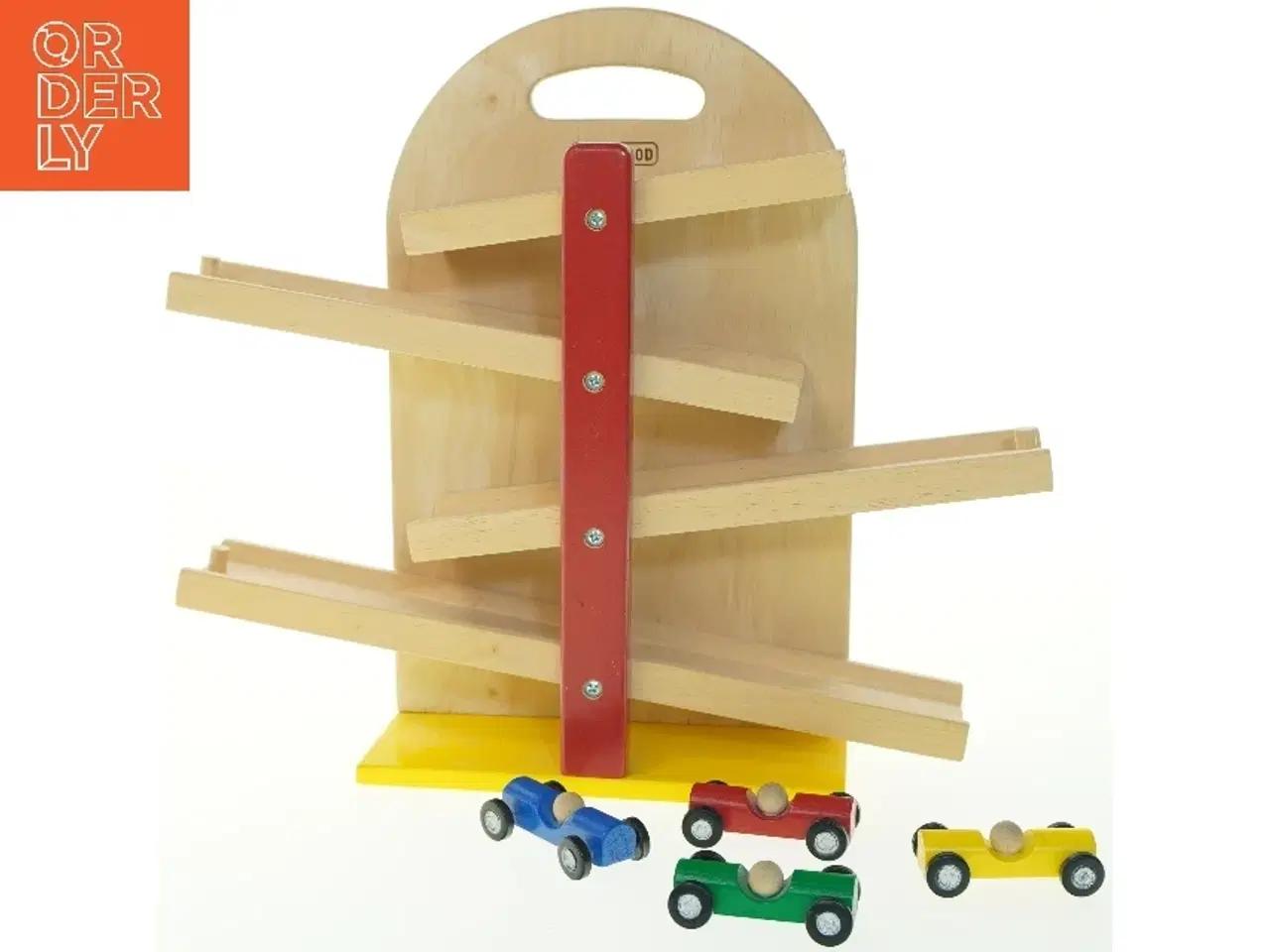 Billede 1 - Træ legebil rampesæt fra Kids Wood (str. 31 cm)