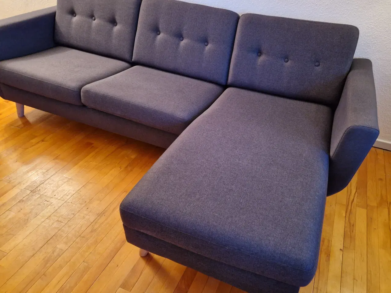 Billede 3 - 3 personers sofa med chaiselong 