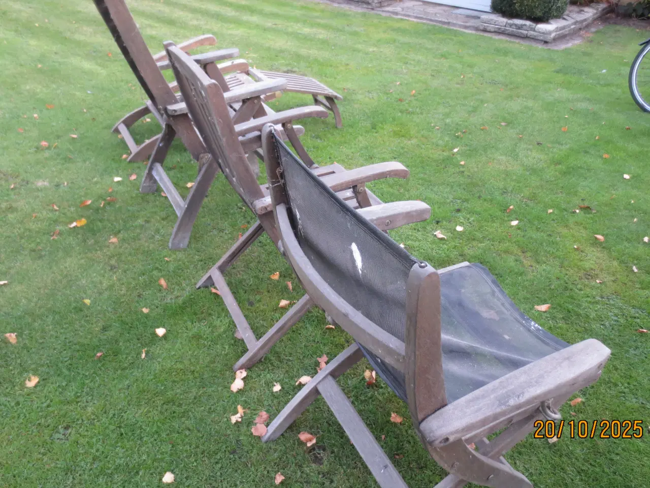 Billede 8 - 4 stk Teak havestole / liggestol