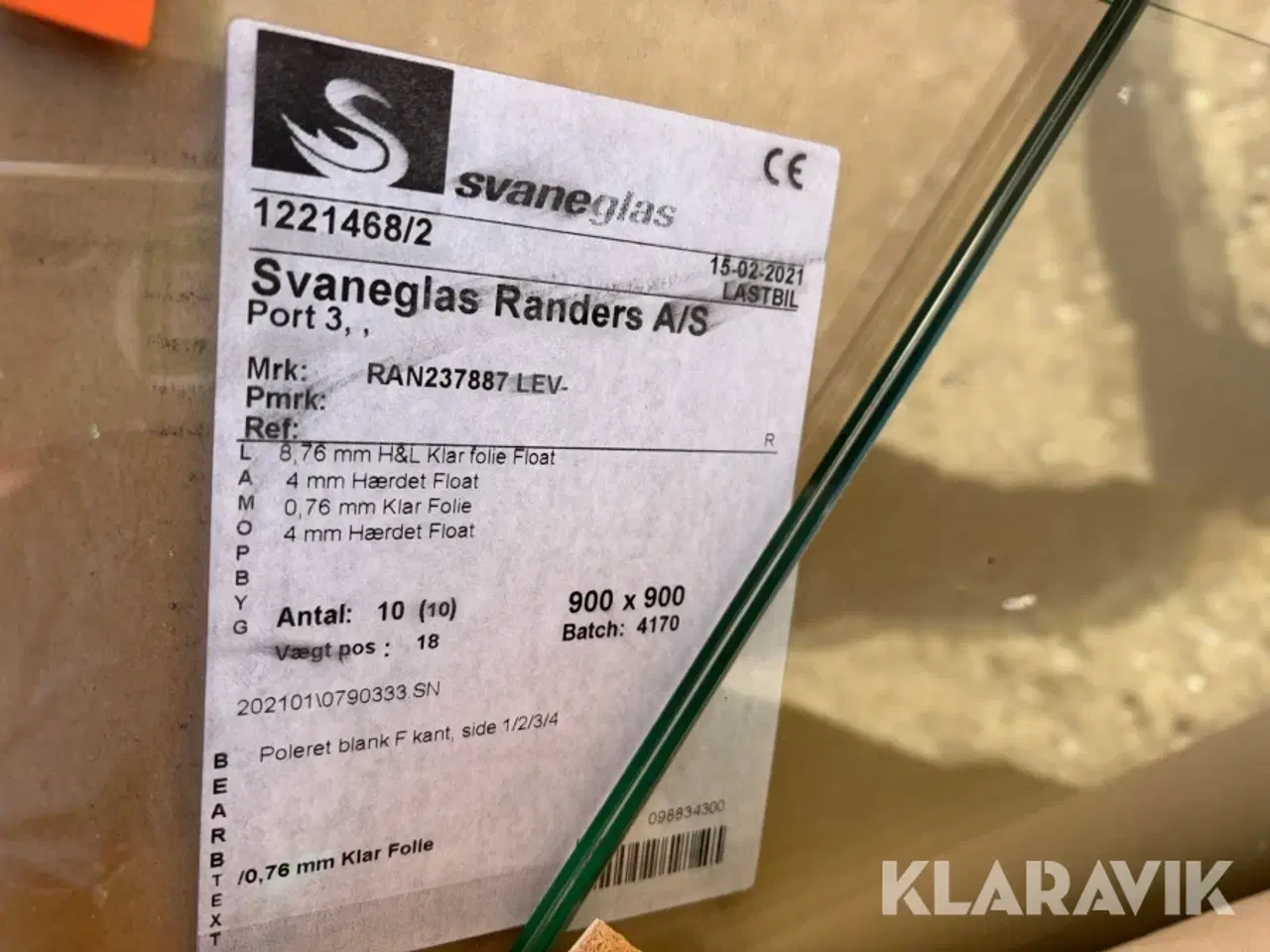 Billede 7 - Hærdet glasplader assorteret størrelser Svane glas 18 styk