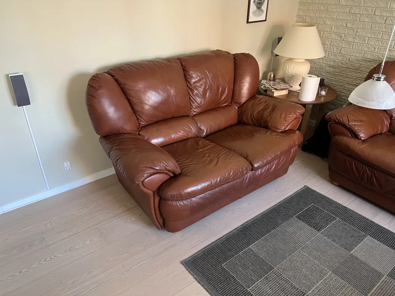 Billede 5 - Læder sofasæt 2+3 personers