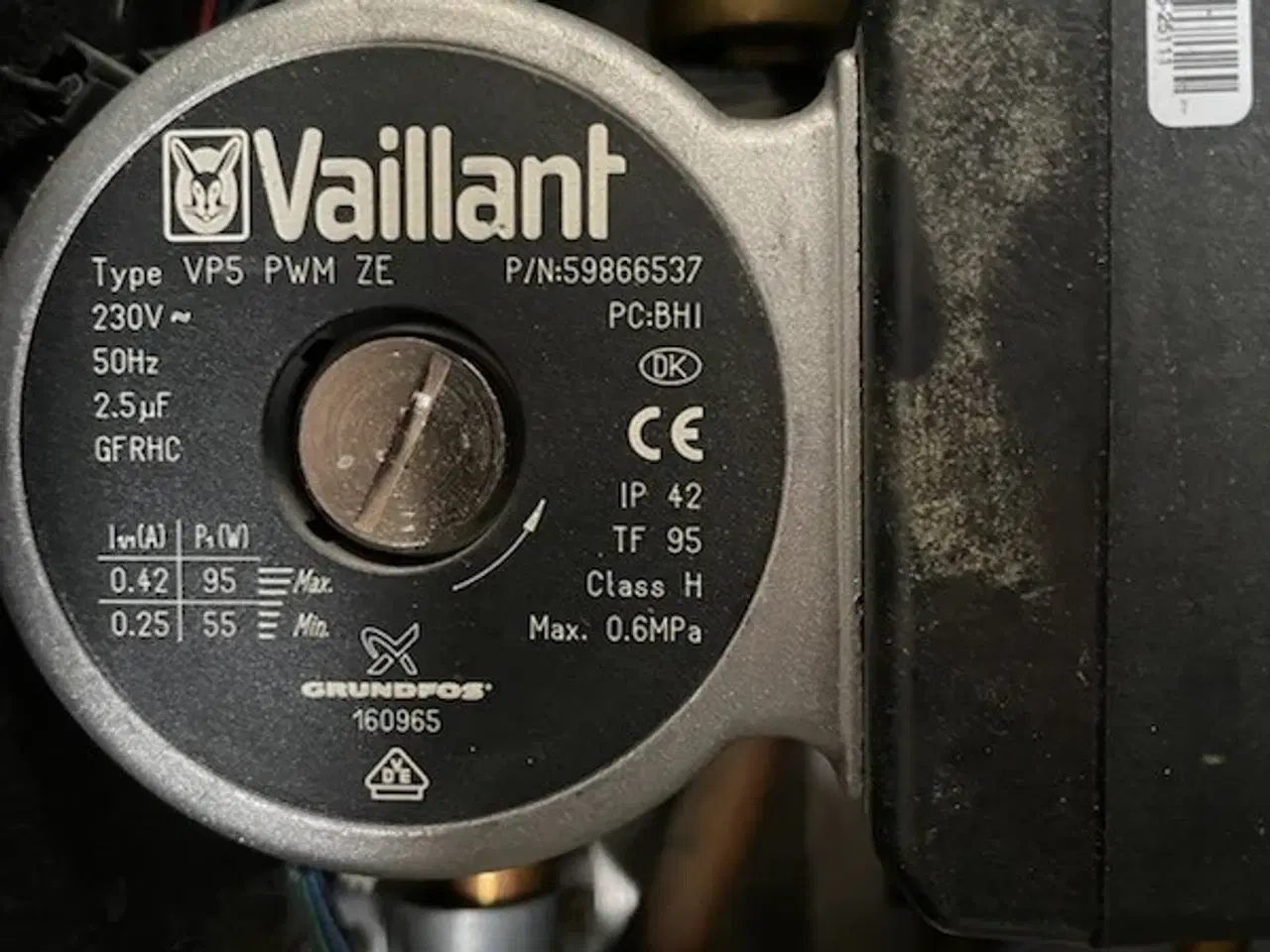 Billede 1 - Vaillant Pumpe til ecoTEC plus VC og VCW 