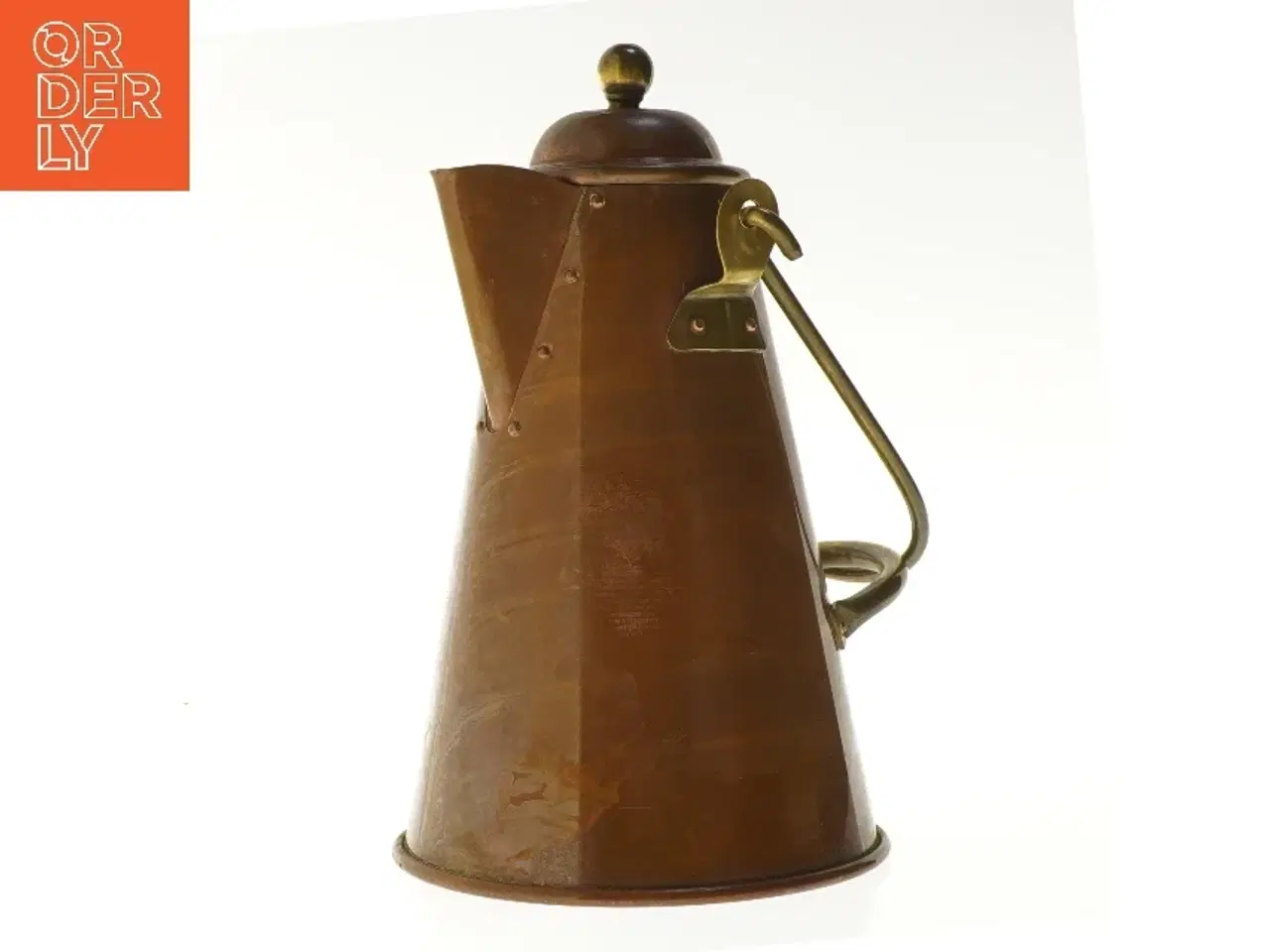 Billede 1 - Kobberkande med låg (str. 28 cm)