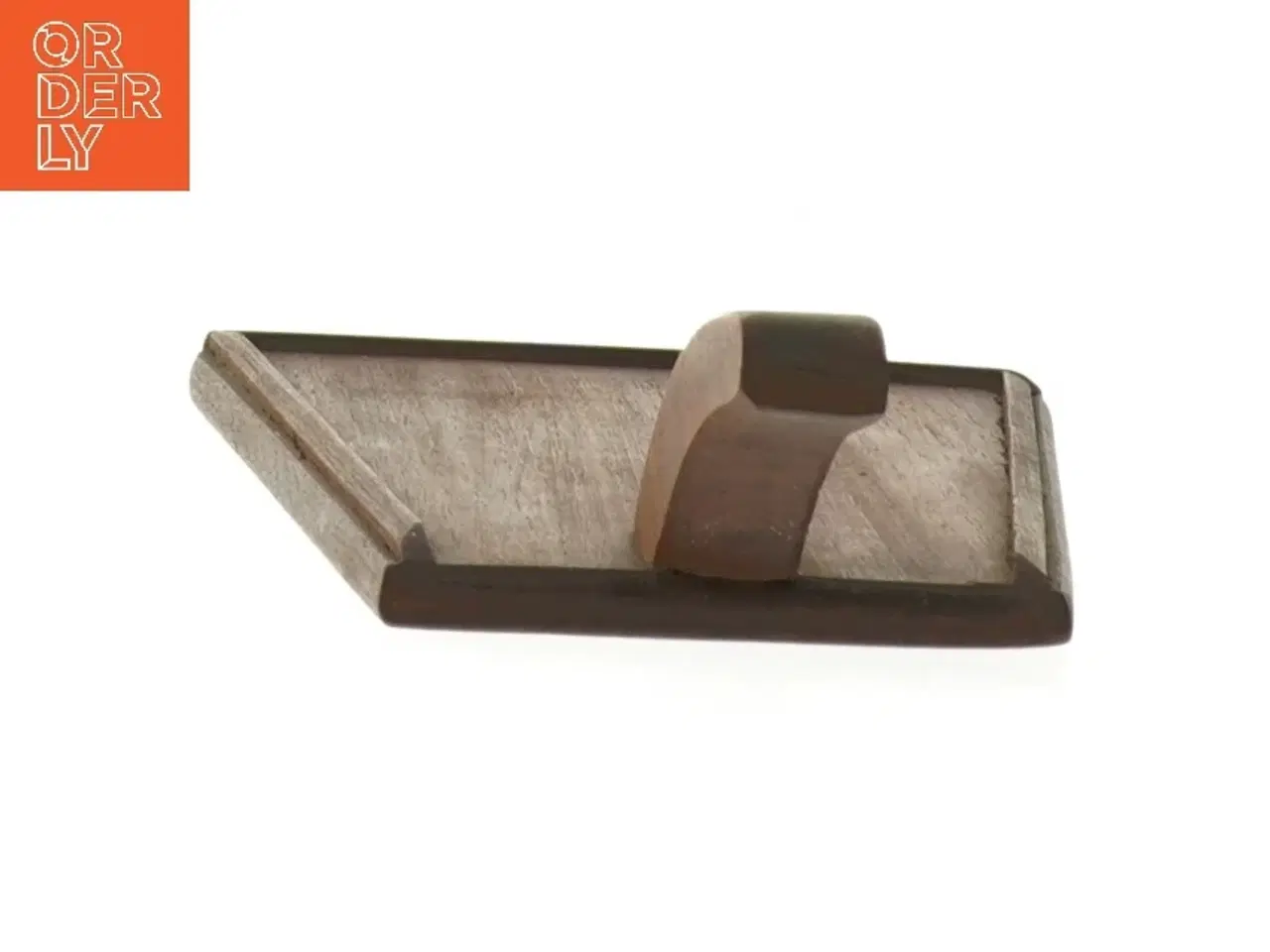 Billede 2 - Teak Træ Serveringsfad skærebræt med håndtag (str. 22x12 cm)