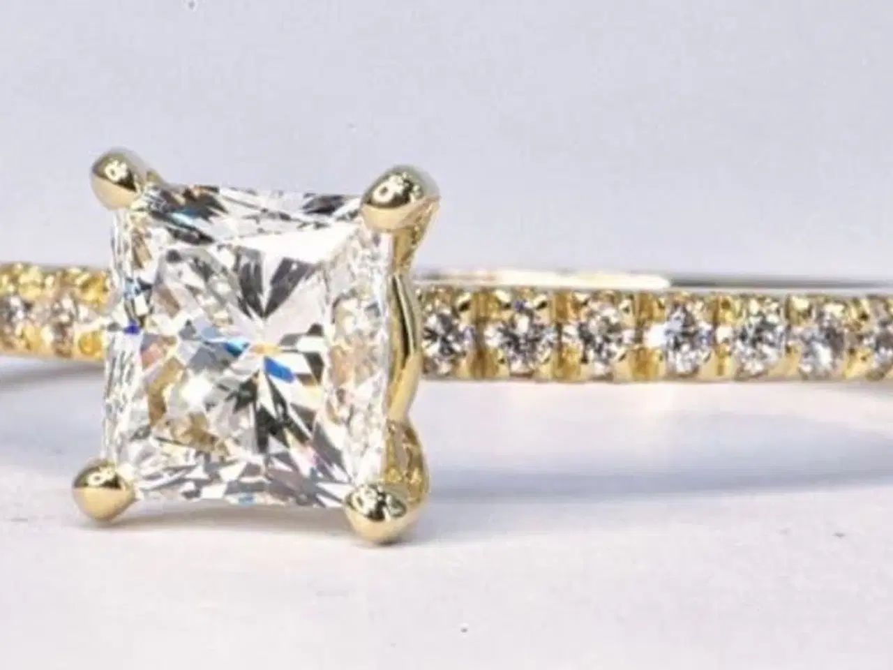Billede 1 - Naturlig Diamantring 1.19ct