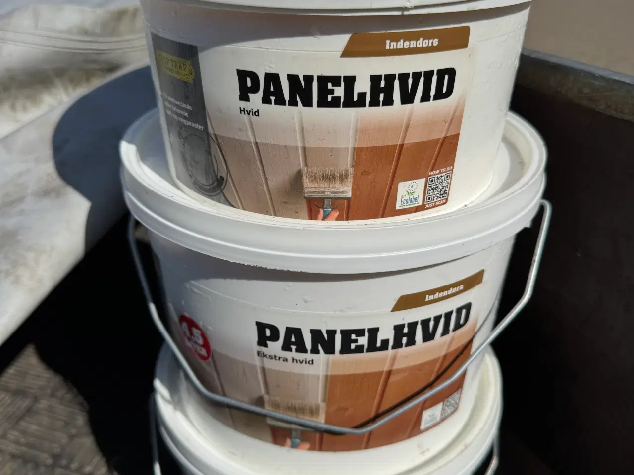 Billede 1 - Panelhvid loftmaling til profil brædder