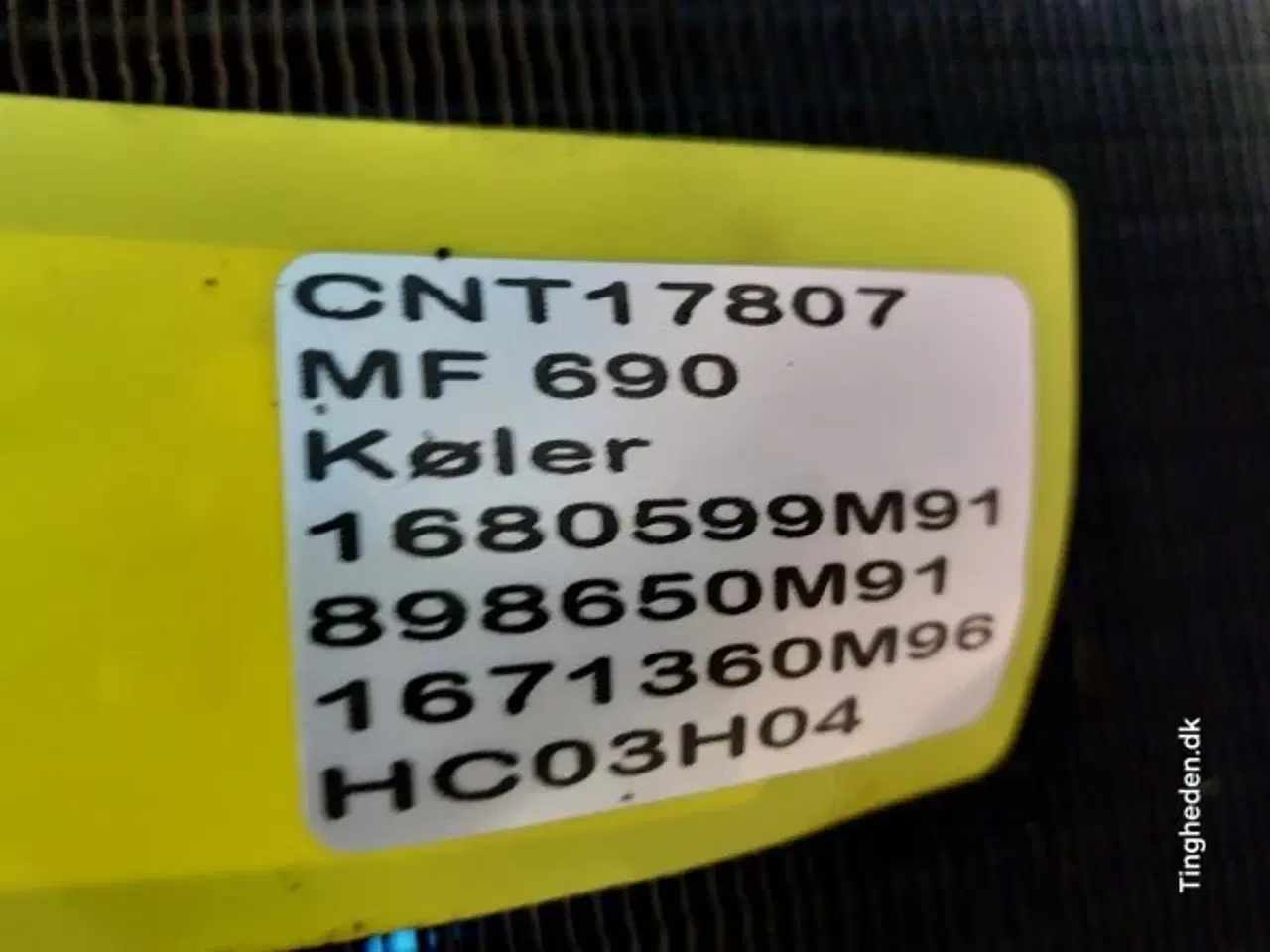 Billede 13 - Massey Ferguson 690 Køler 1680599M91