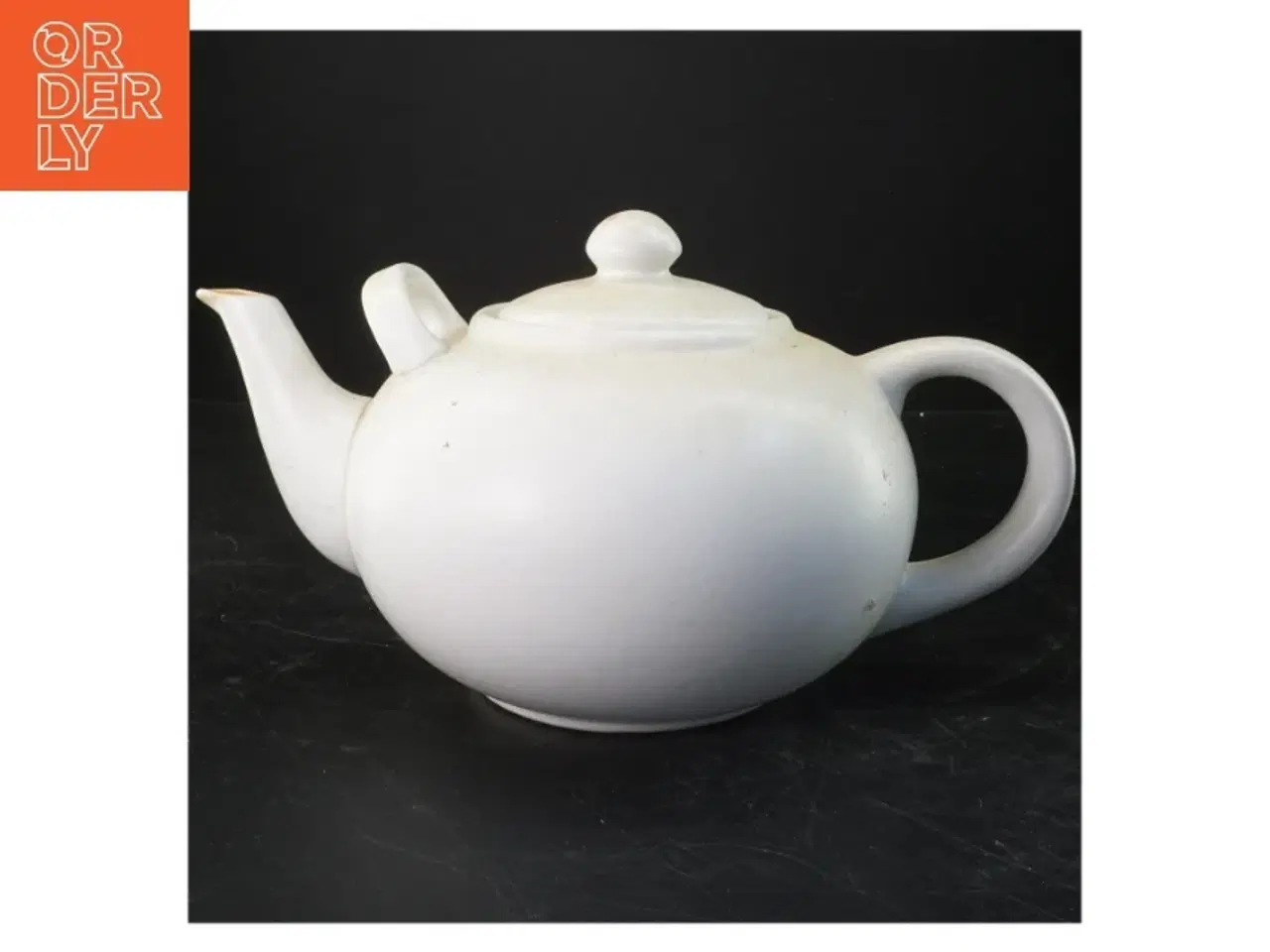 Billede 1 - Hvid porcelæn tekande (str. 32x17x21 cm)