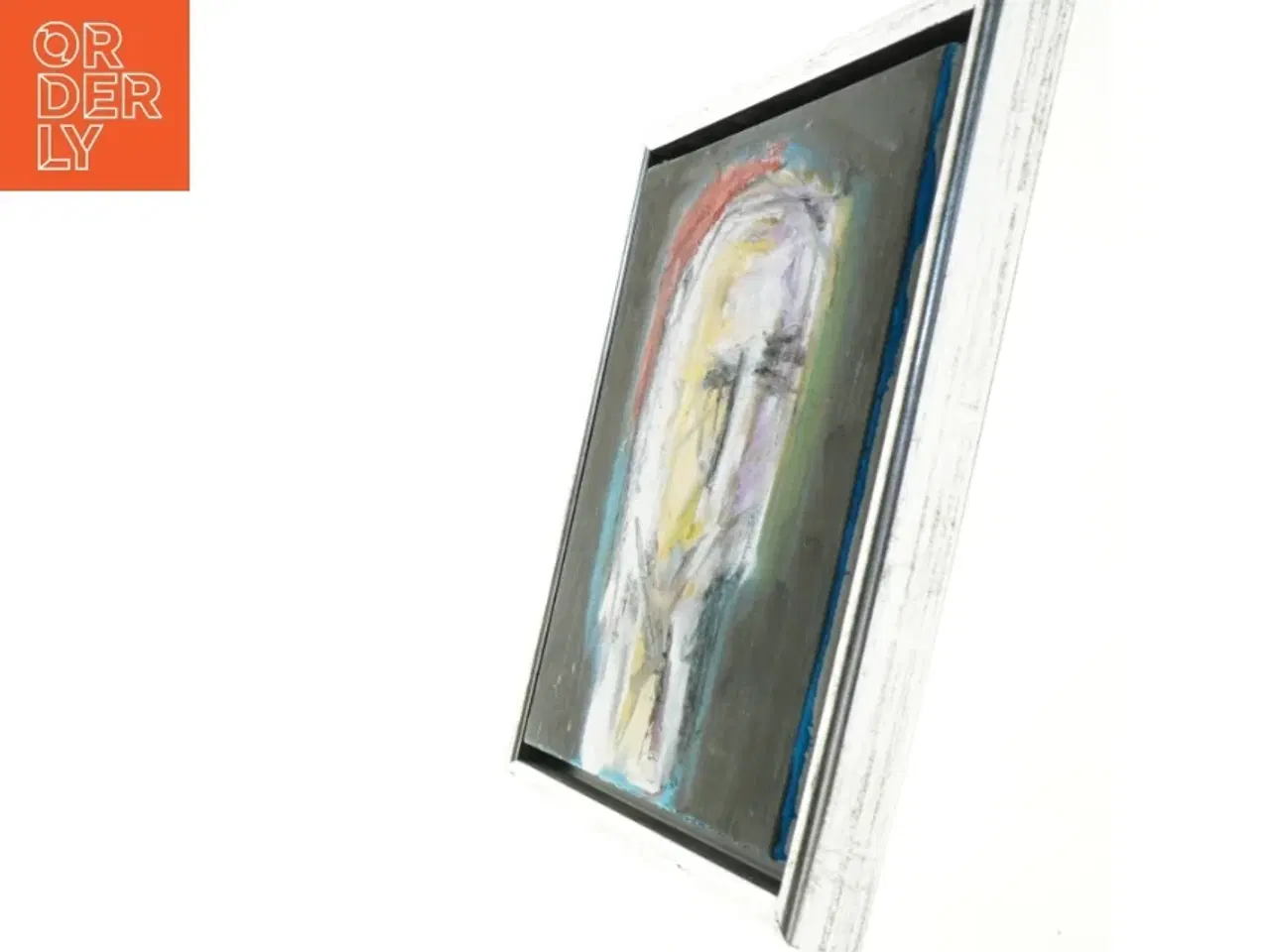Billede 2 - Abstrakt oliemaleri af Henrik Sander (str. 35 x 29 cm)