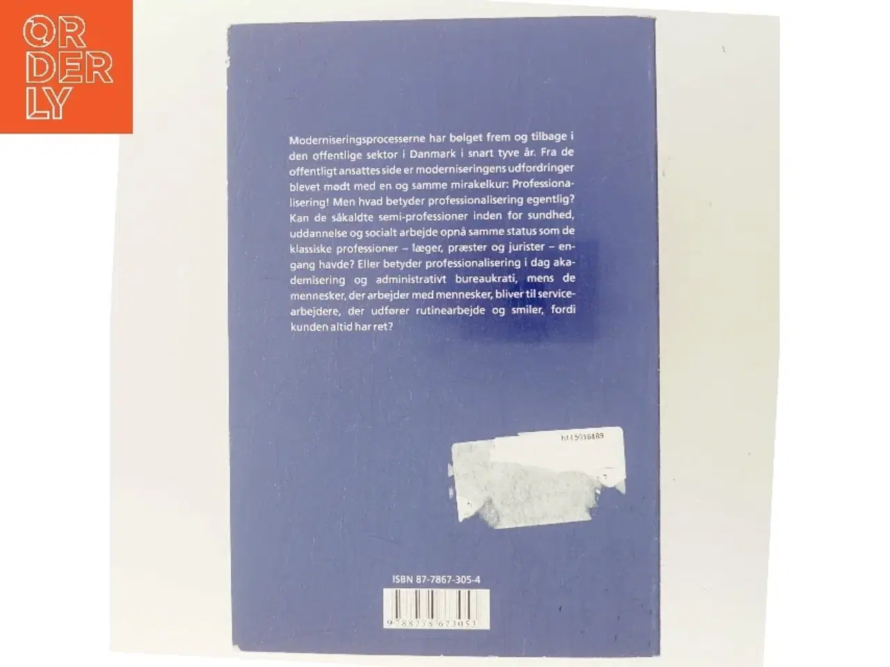 Billede 3 - Professionaliseringen i den offentlige sektor af Katrin Hjort (Bog)