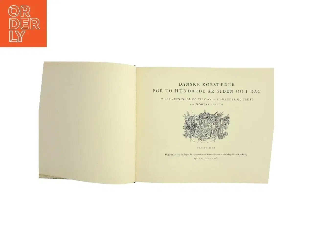 Billede 1 - Danske Købstæder for to Hundrede År Siden og i Dag af Mogens Lebech (Bog)