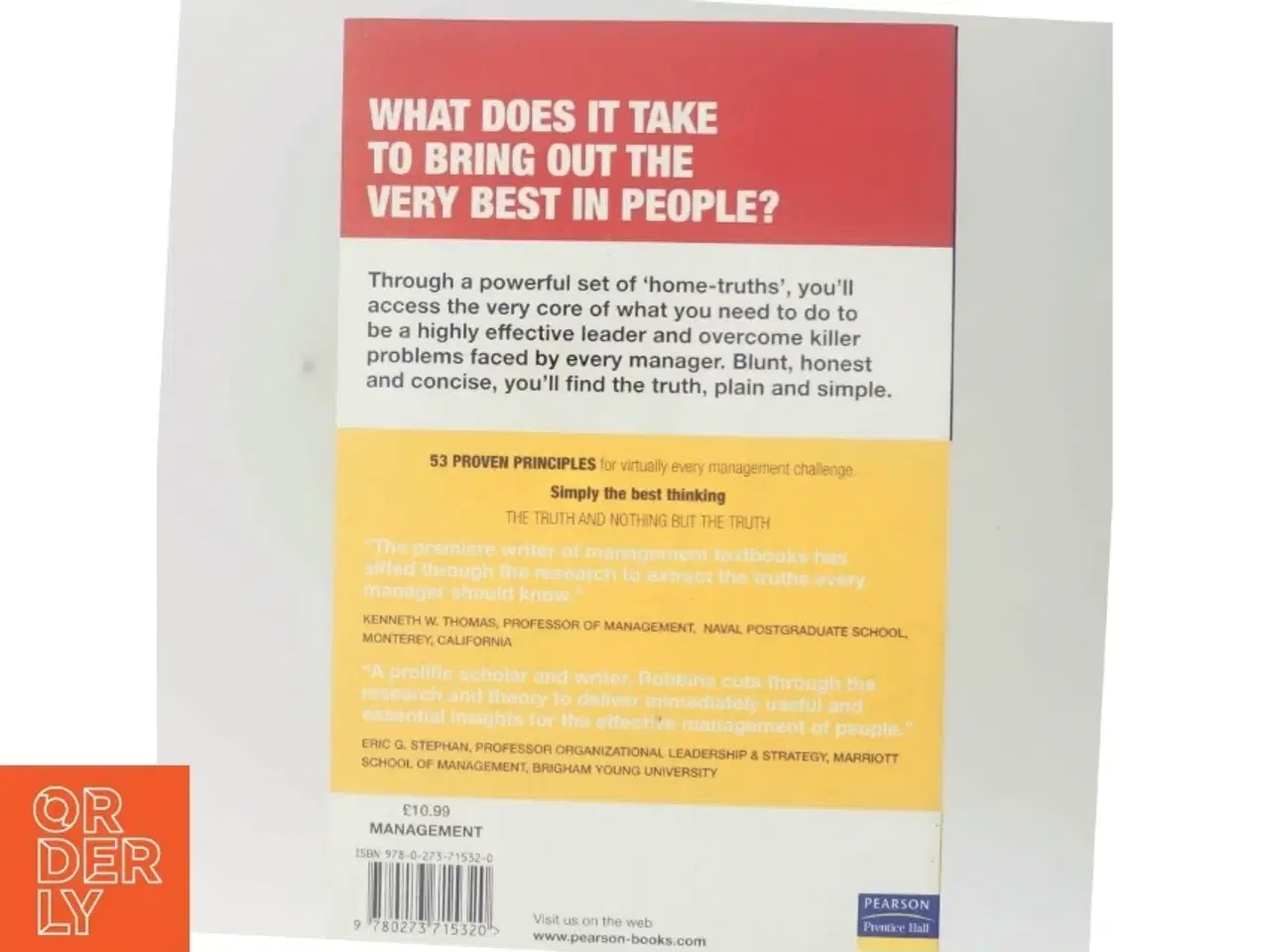Billede 3 - The Truth about Managing People af Stephen P. Robbins (Bog)