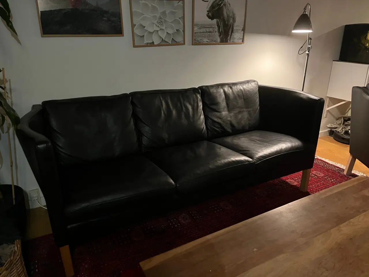 Billede 1 - AV 59 3 pers sofa i læder