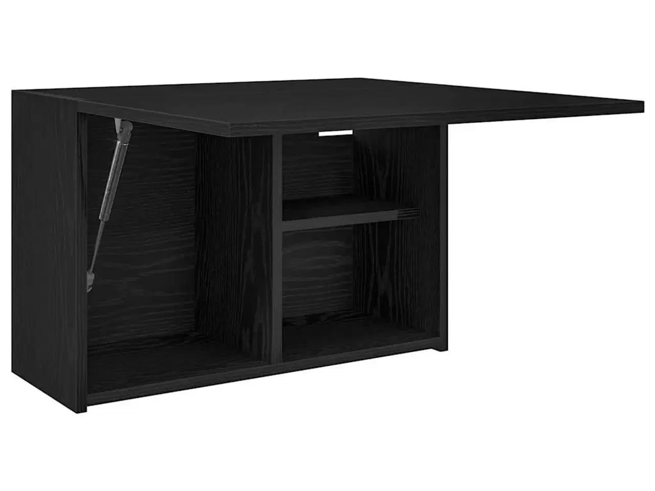 Billede 5 - Væghængt badeværelsesskab 60x25x40 cm konstrueret træ sort