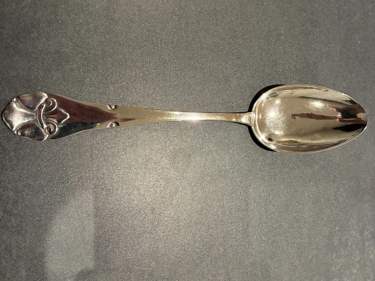 Billede 1 - Fransk Lilje Middagsske i sølv