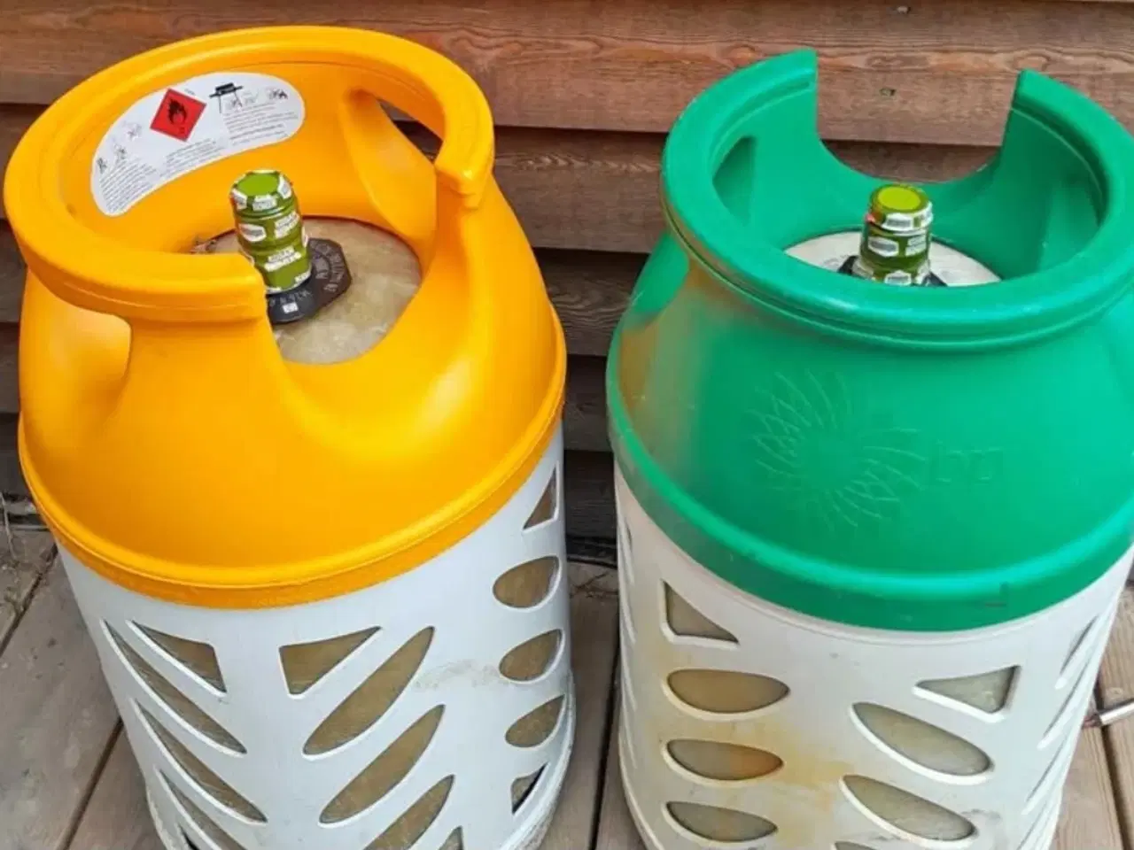 Billede 1 - Letvægt gasflaske 10 kg fyldt og plomberet 