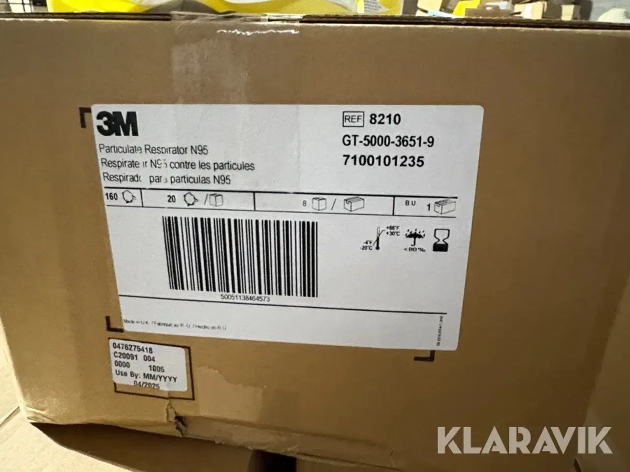 Billede 6 - Støvmasker 1 Palle 3M N95 6720 styk