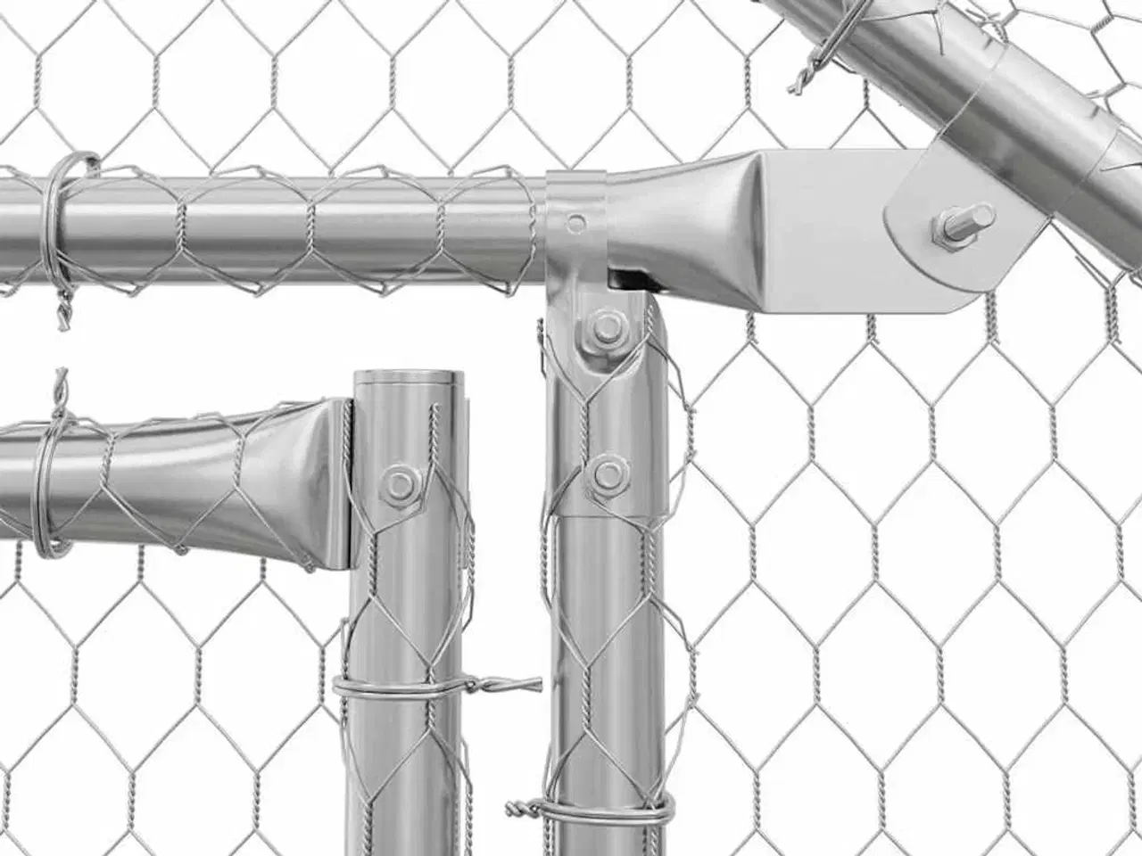 Billede 8 - Hønsebur Sølv 400x170x177cm Galvaniseret stål